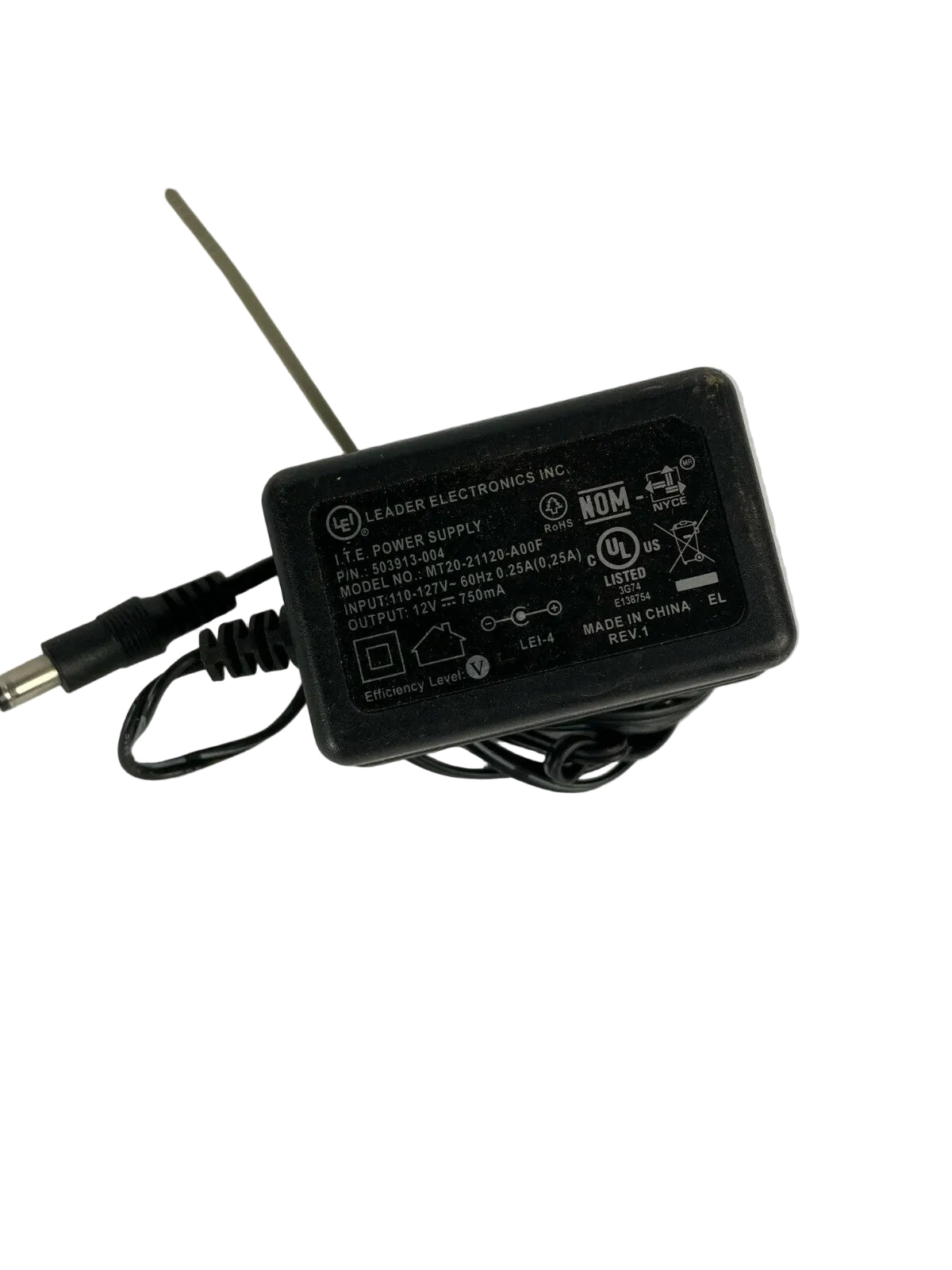 Genuine ITE MT2021120A00F AC Adapter Output 12 V 750mA Power Supply Adapter A29