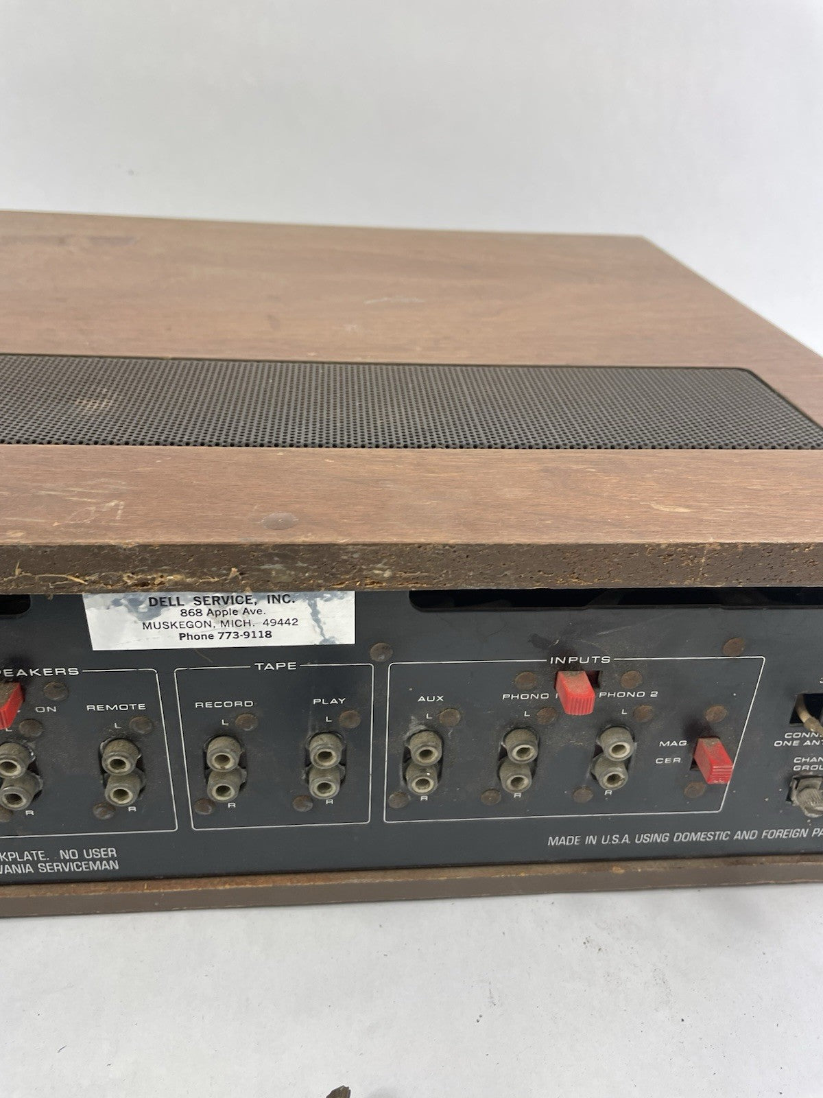 Sylvania CR-2743 Receiver 50 Watts Per Ch Made In USA for PARTS