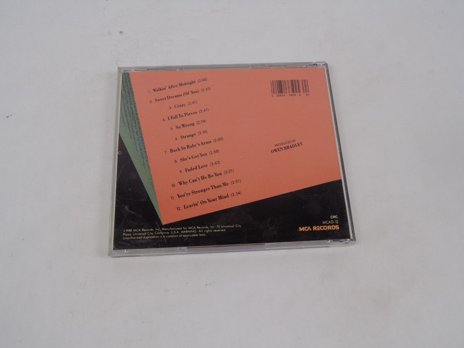 Pasty Shine Walkin' After Midnight Sweet! Dreams Crazy I Fall To Pieces So CD#68