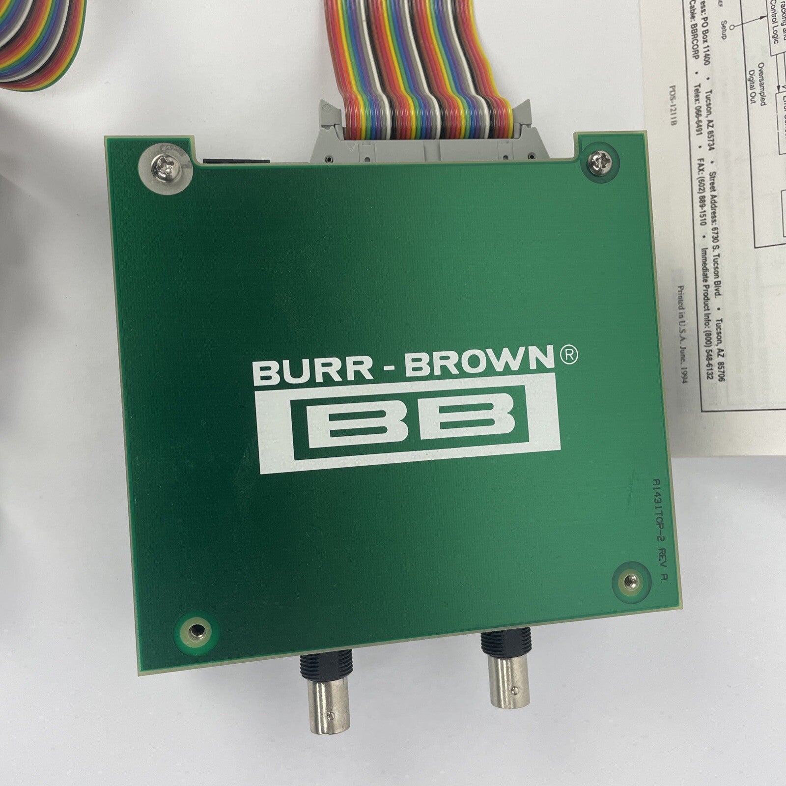 BURR-BROWN  DEM-DDC101P-C EVALUATION FIXTURE DDC101 Analog To Digital Converter