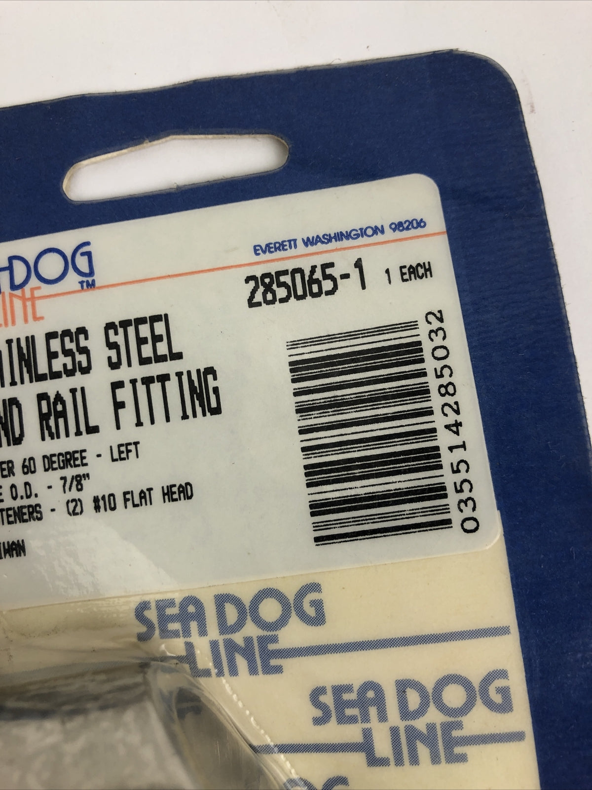 SEADOG LINE, STAINTLESS STEEL HAND RAIL FITTING, 60 DEGREE Left 285065-1