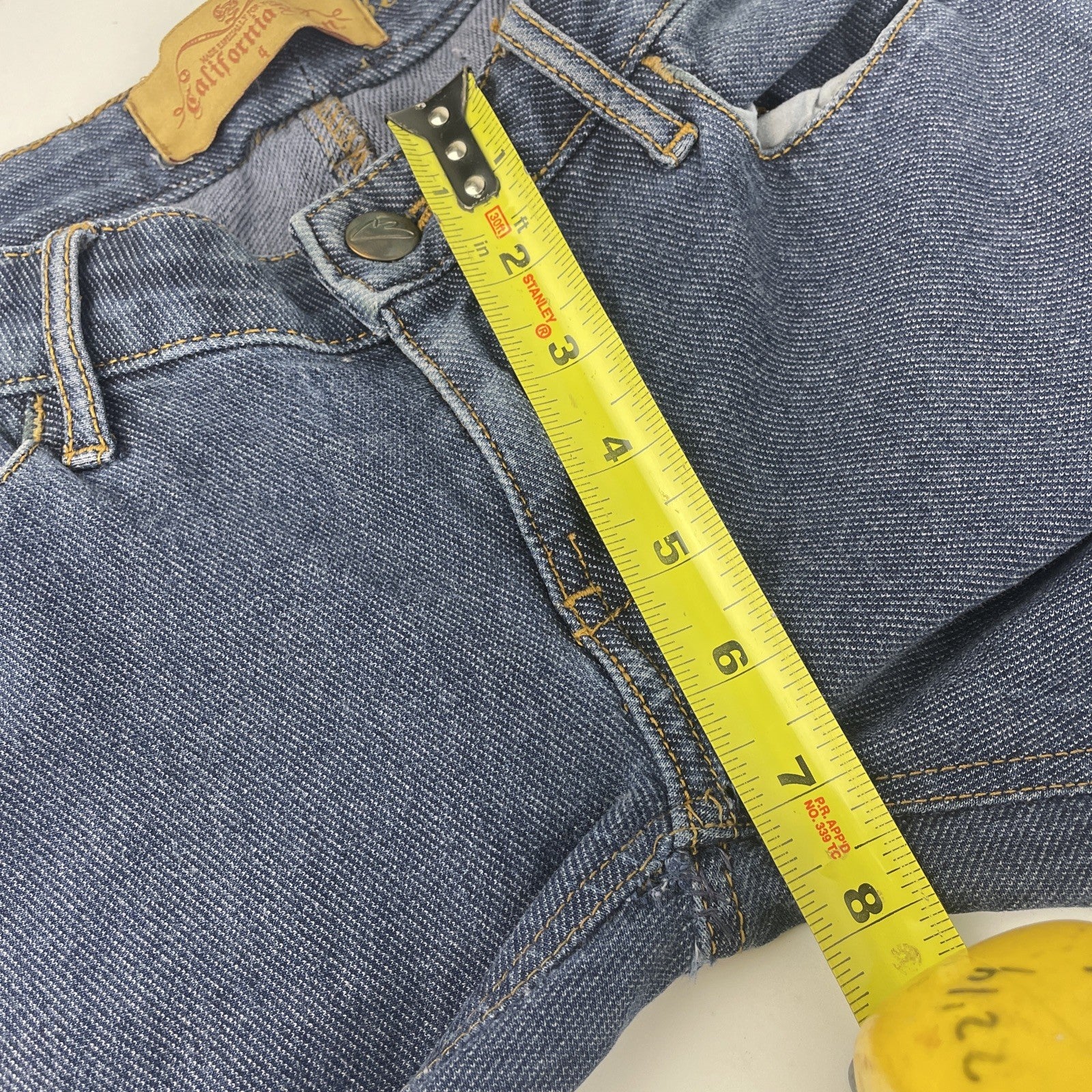 California Born Stretch Genuine Second Skin Denim Jeans 5 Pocket Design size 4