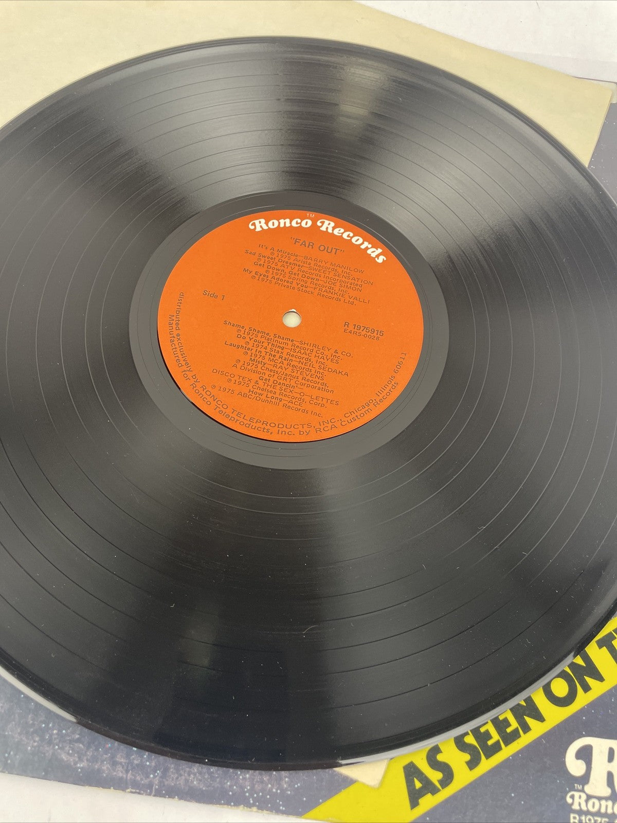 RONCO Presents "FAR OUT" As Seen on TV, R1975-915, 1975 VGC Manilow Sedaka