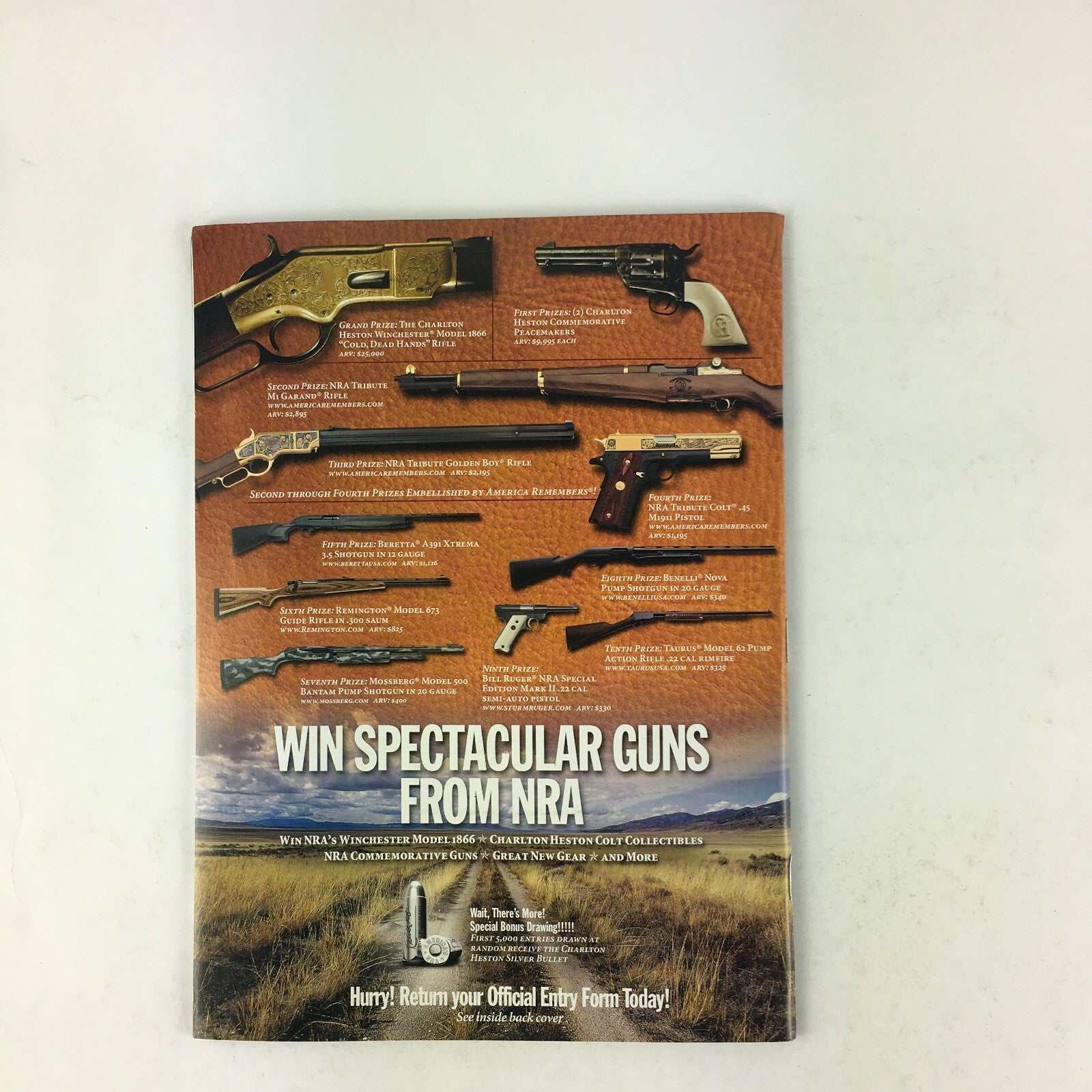 January 2004 American Rifleman Magazine Win My Cold Dead Hands Rifle!