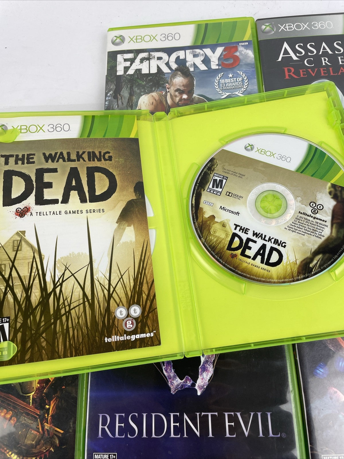 6 x XBOX 360 Action War Game Lot Complete W/ Manuals Resident Evil, Gears of War