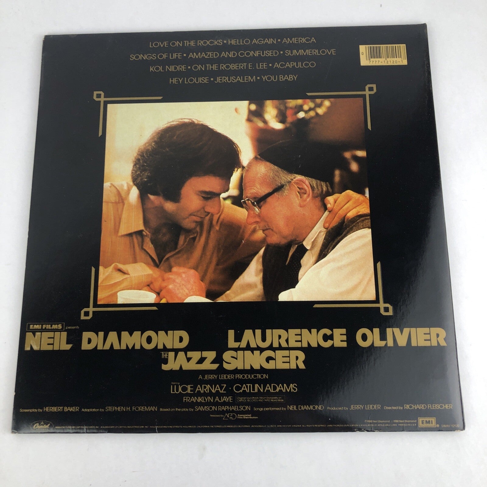 NEIL DIAMOND "The Jazz Singer" Original LP from 1981 (CAPITOL SWAV-12120)