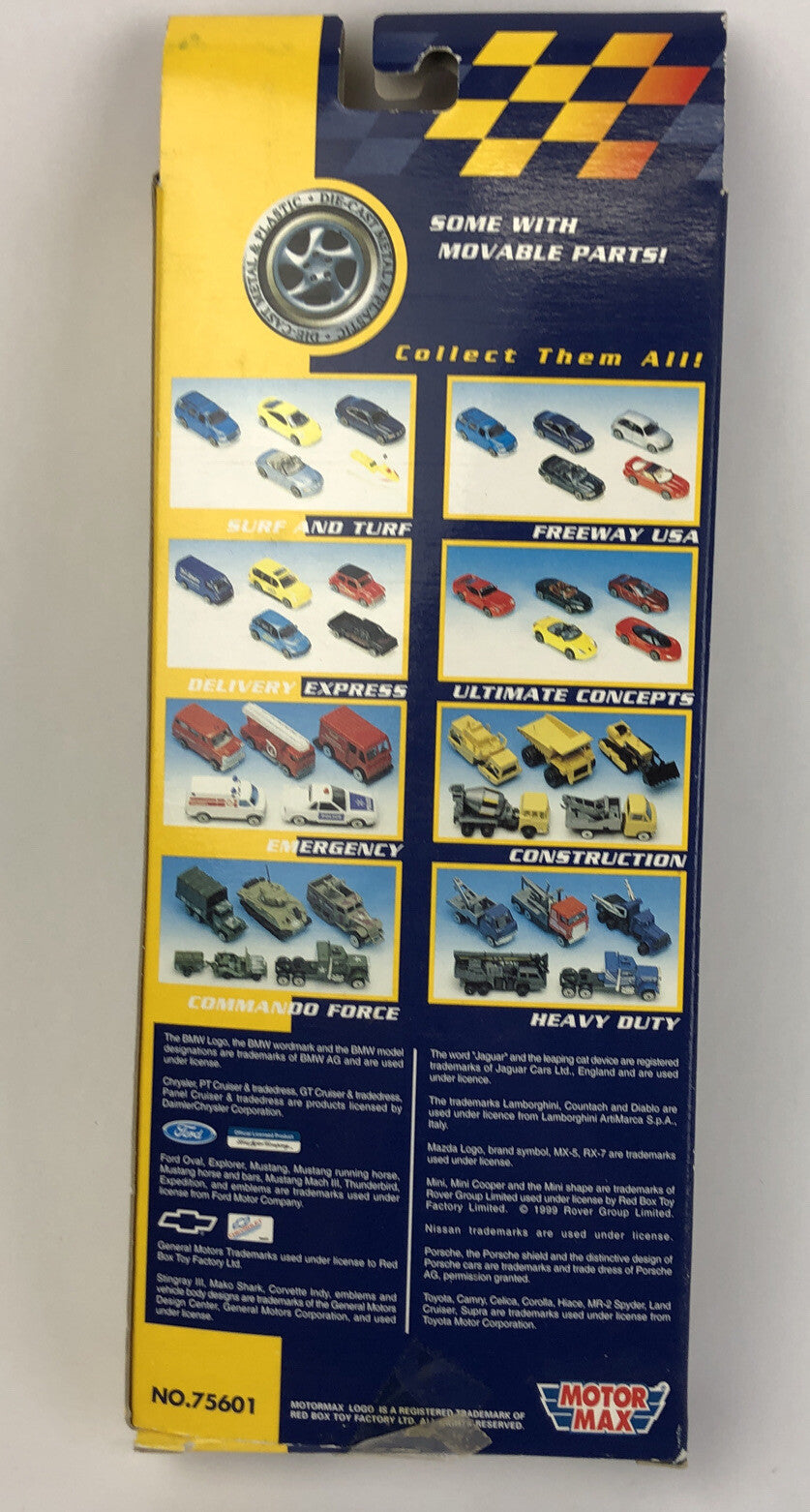MotorMax 5 Car Ultimate Concepts Porsche Corvette 1/64 Diecast Special Edition