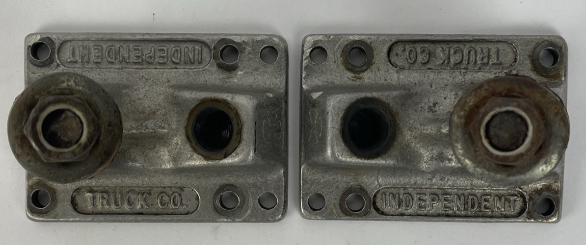 Independent skateboard truck standard baseplates with OG bushings and washers replacement parts.