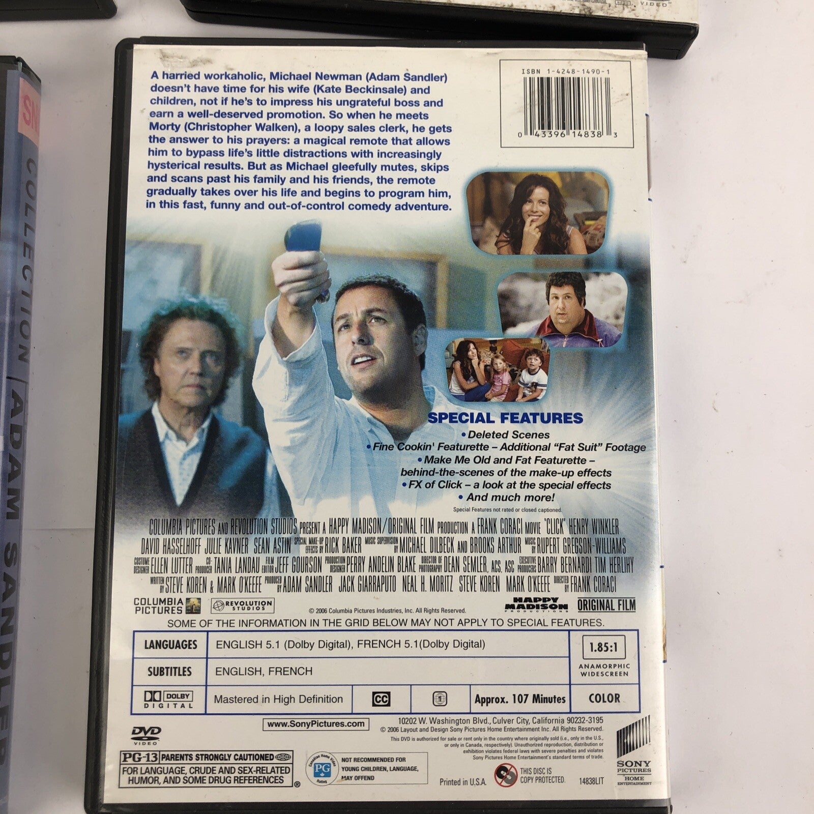 ADAM SANDLER 4 x DVD LOT  Best Of SNL: Spanglish , Chuck & Larry , Click - VGC