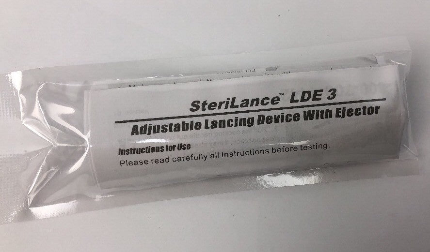 5 x STERiLANCE LDE2 Adjustable Lancing Device W Ejector