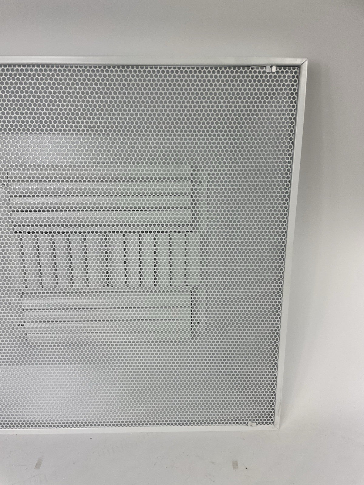 TRUaire 1400CB12 Perforated White Drop Ceiling T-Bar Metal Diffuser 24"x24"- 12"