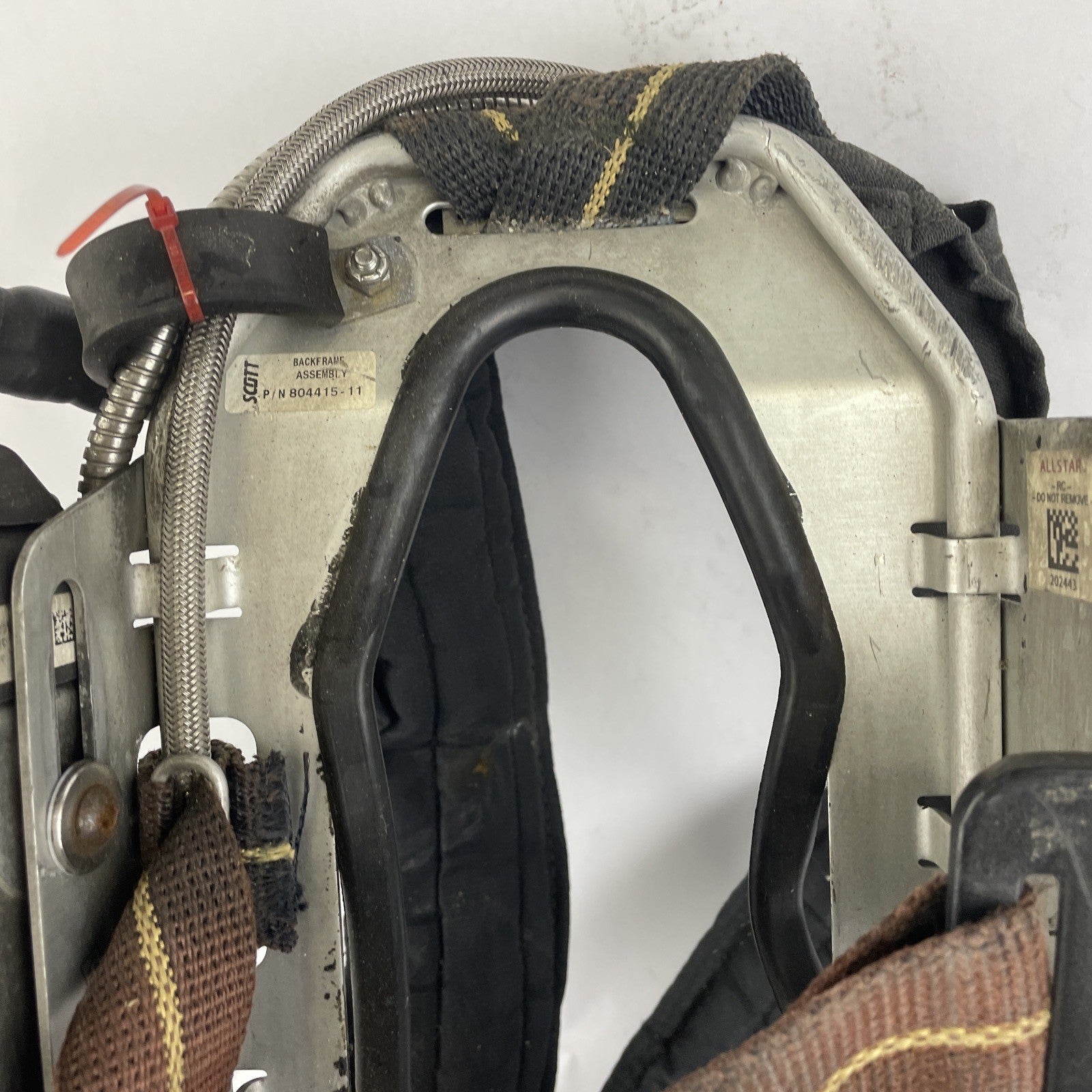 SCOTT SAFETY 4.5 4500 SCBA Air Pack Harness EZ-Flow Air Pak Plus with Sensor Q