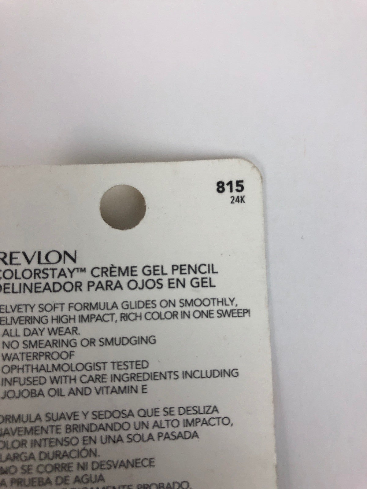 NEW REVLON COLORSTAY CREME GEL EYELINER #815 COLOR: 24K - Fast Free Shipping