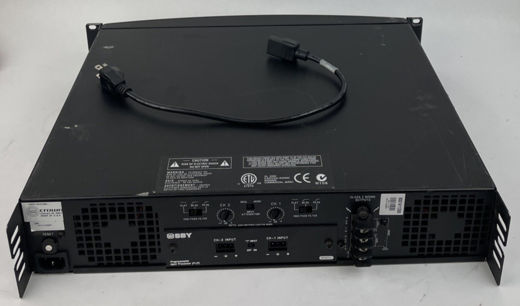 Crown Audio CTs 1200 Two-Channel Power Amplifier 120V-1000W 60HZ