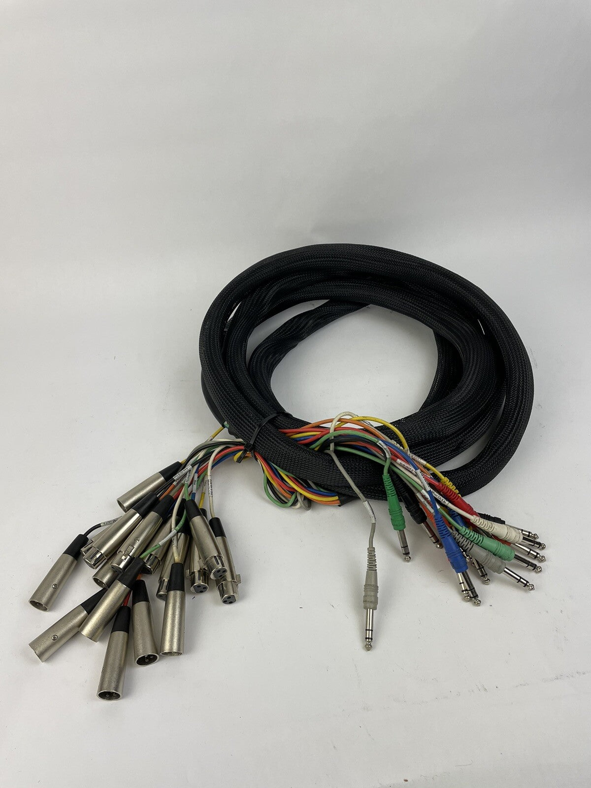 14 Feet 16 Channel Male 1/4" Phone to 3-Pin XLR Female & Male Audio Snake Cable