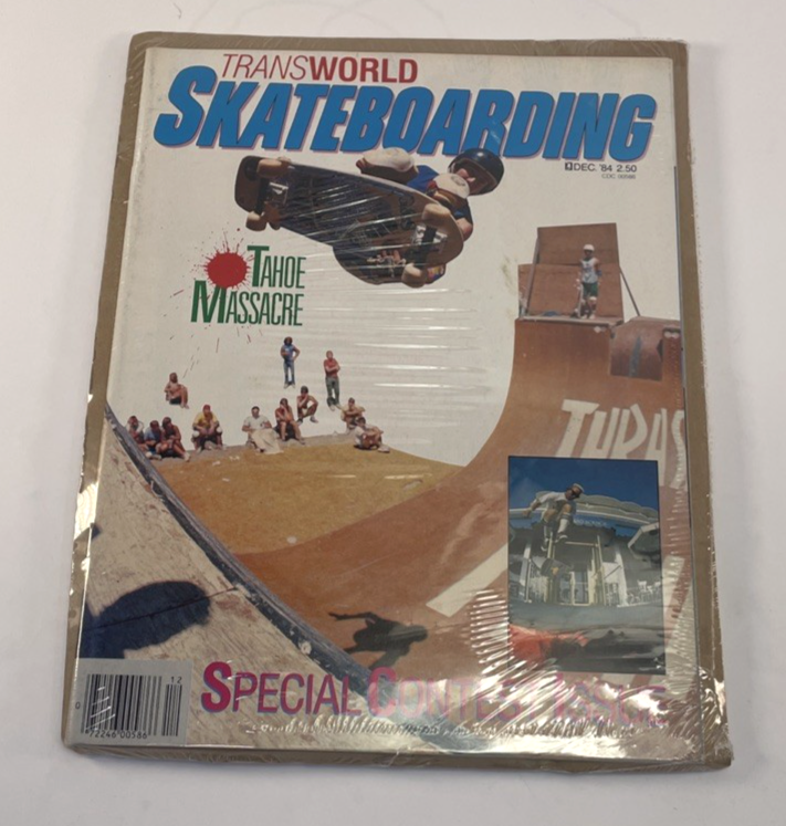 Transworld skateboarding Magazine December 1984 Billy Ruff Cover Tahoe Massacre