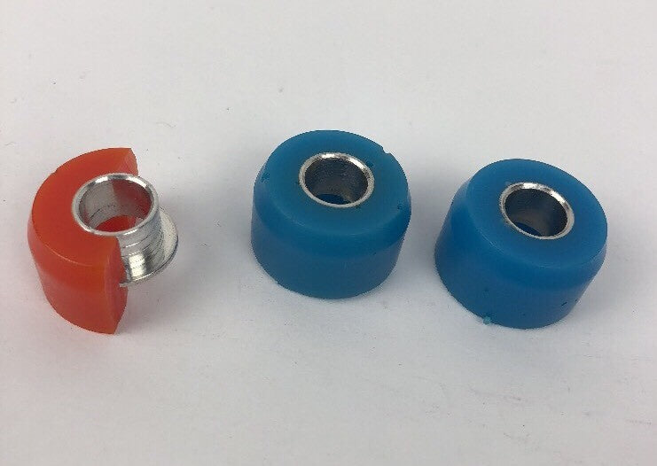 Bones Style DOUBLE BARREL Skateboard Bushings Grind King BLUE SOFT 91a Duromtre