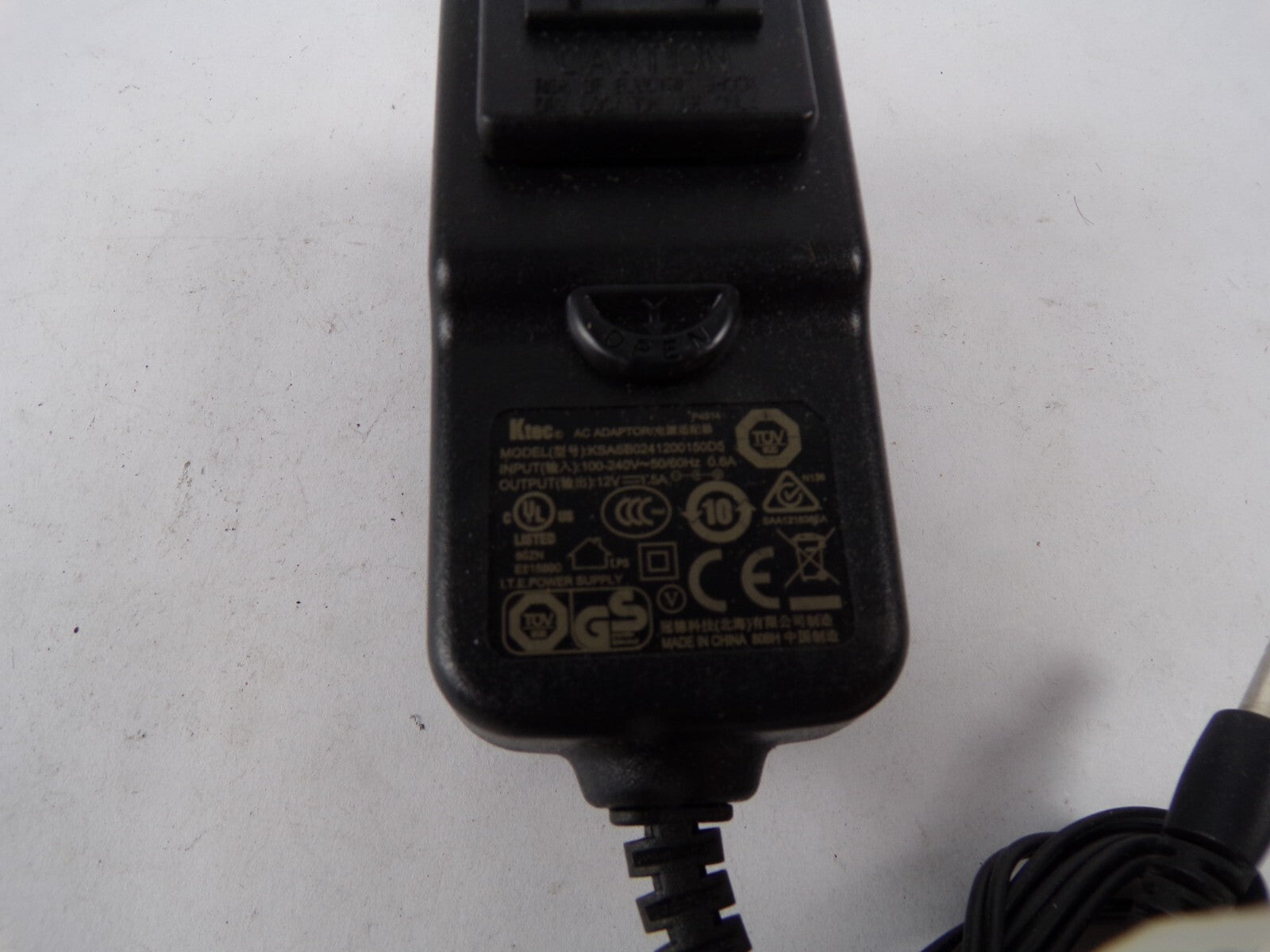Genuine Ktech KSASB0241200150D5 Output 12 V 1.5 A Power Supply Adapter A55