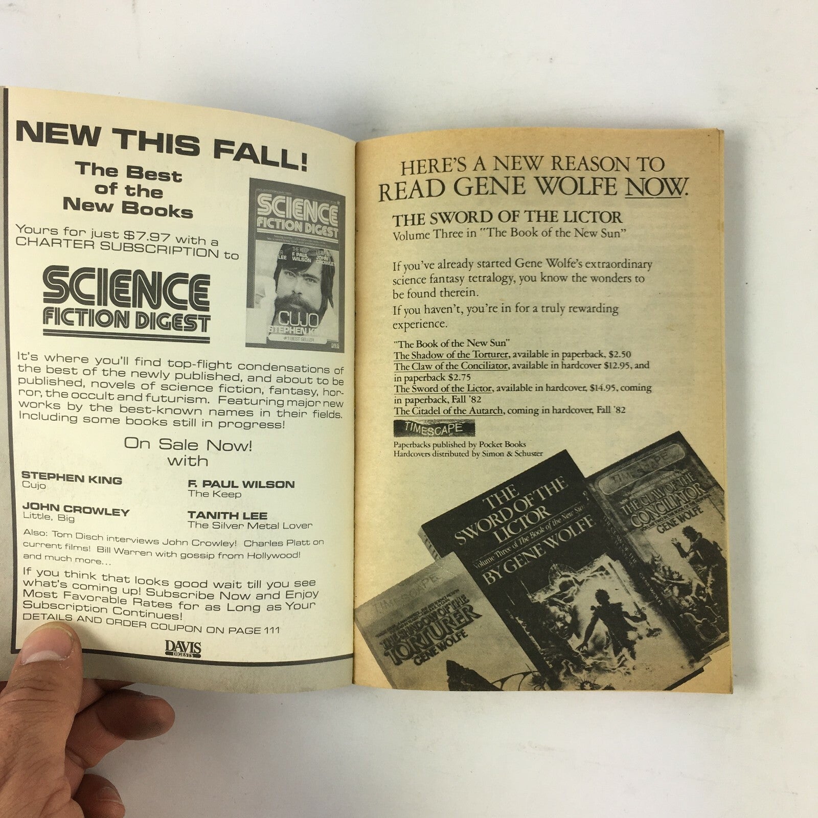 February 1982 Asimov's Science Fiction Magazine Connie Willis Gregory Benford