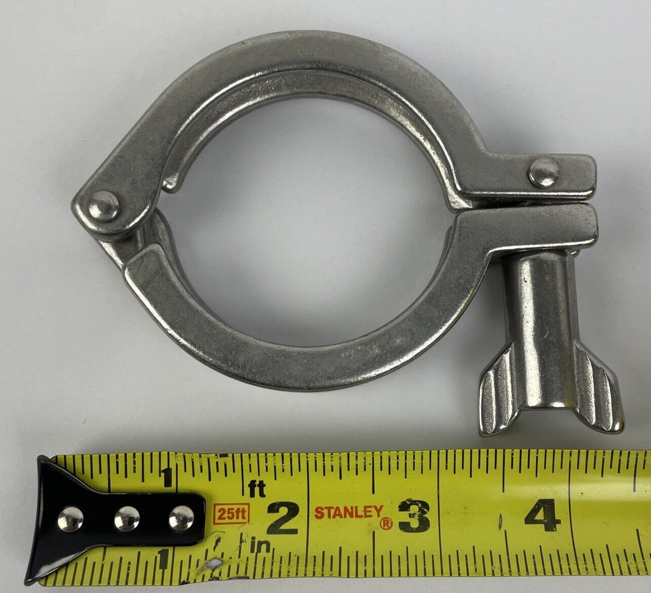 2" Tri Clamp with Wing Nut Stainless Steel 304 Heavy Duty Sanitary Clamp 2in