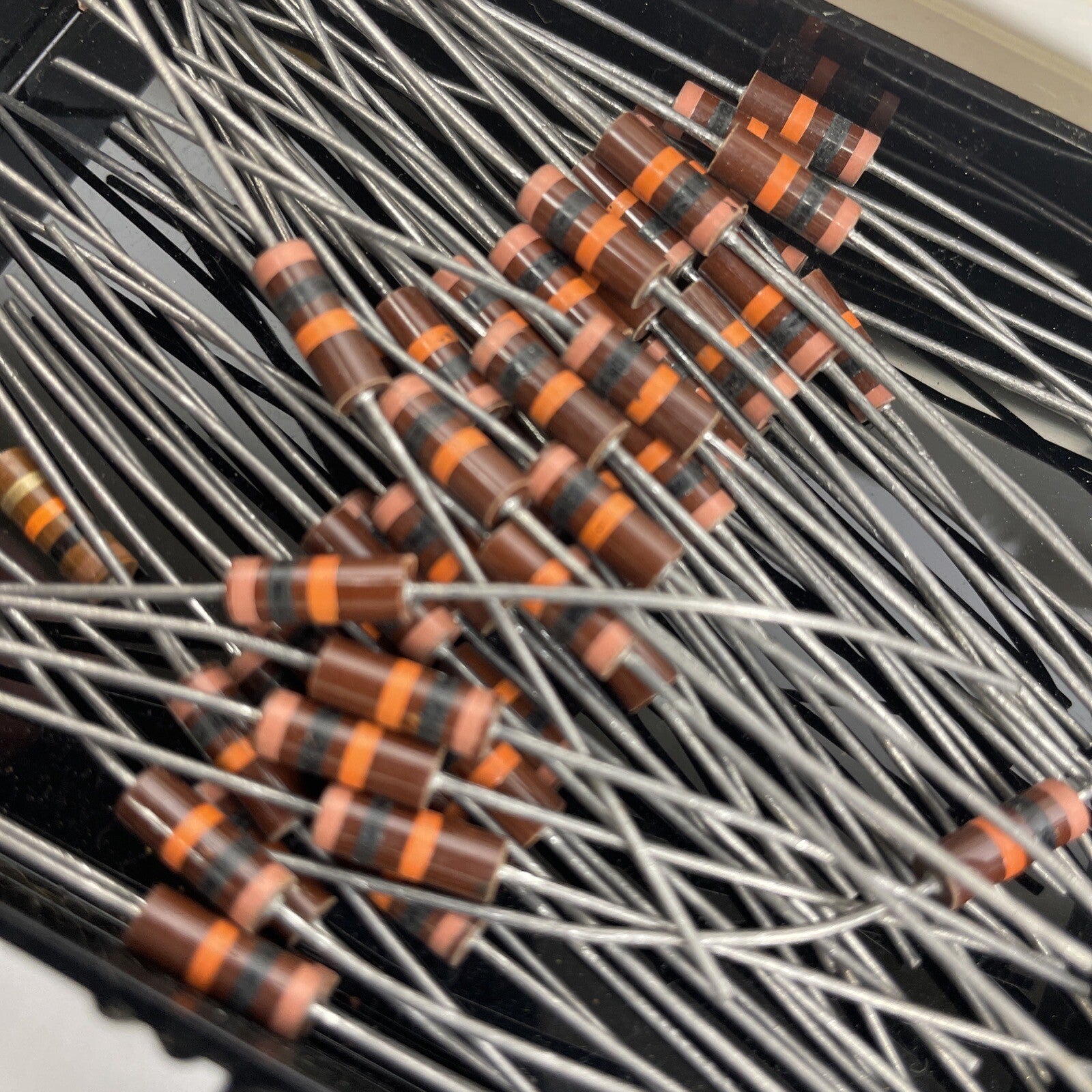 Lot of 2000 + Vintage Resistors Allen-Bradley Carbon Comp, Wirewound, Cement