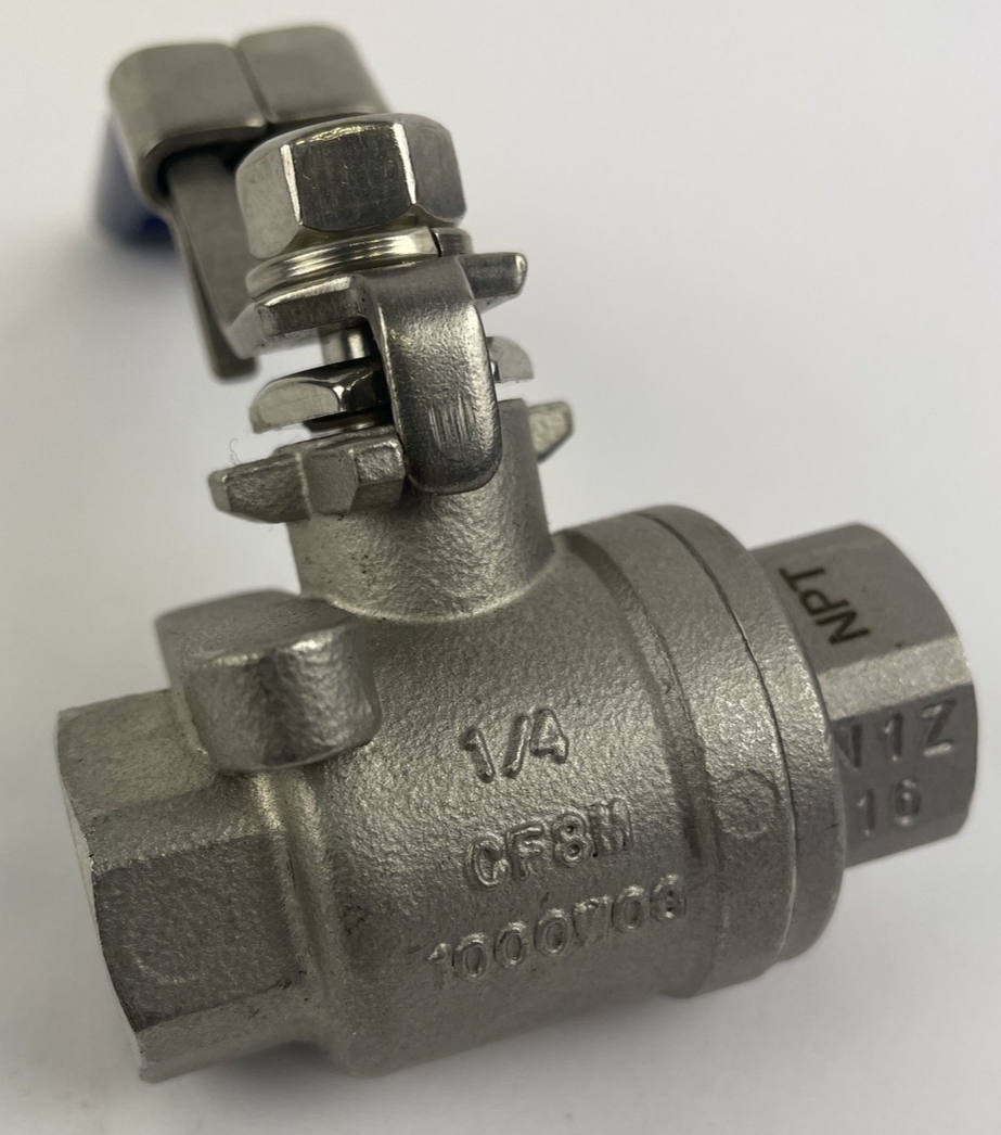 OEM MILVACO BA260 CF8M STAINLESS 1000 WOG 1/4” BALL VALVE  NOS