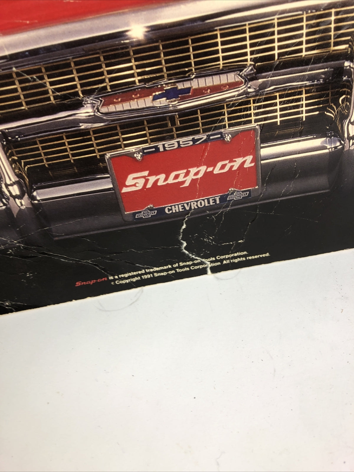 Original VTG Snap-on Tools '57 Chevy Dream Car Sweepstakes Advertisement Poster