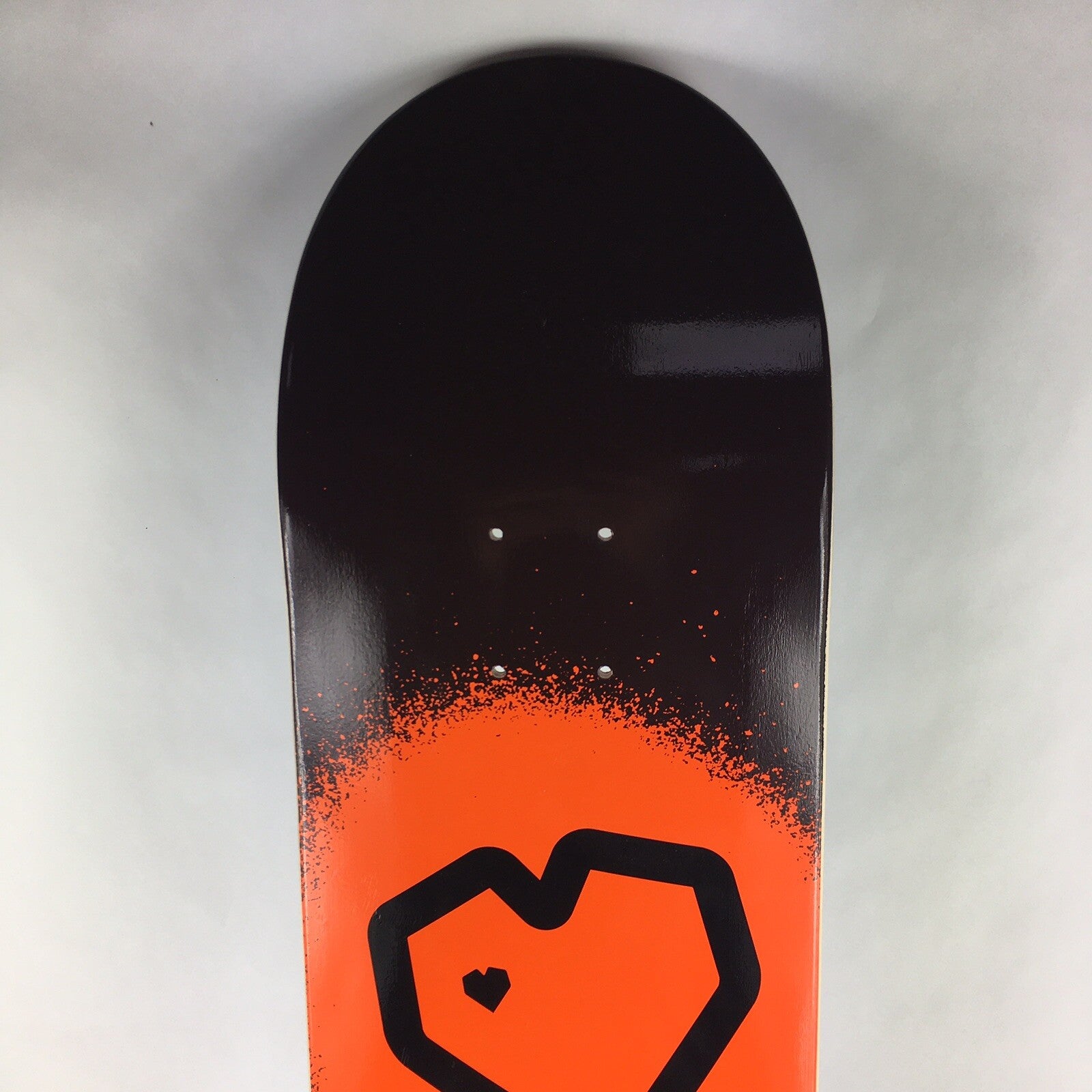BLUEPRINT skateboards deck 8.25” RARE quality Spray Heart Black Orange