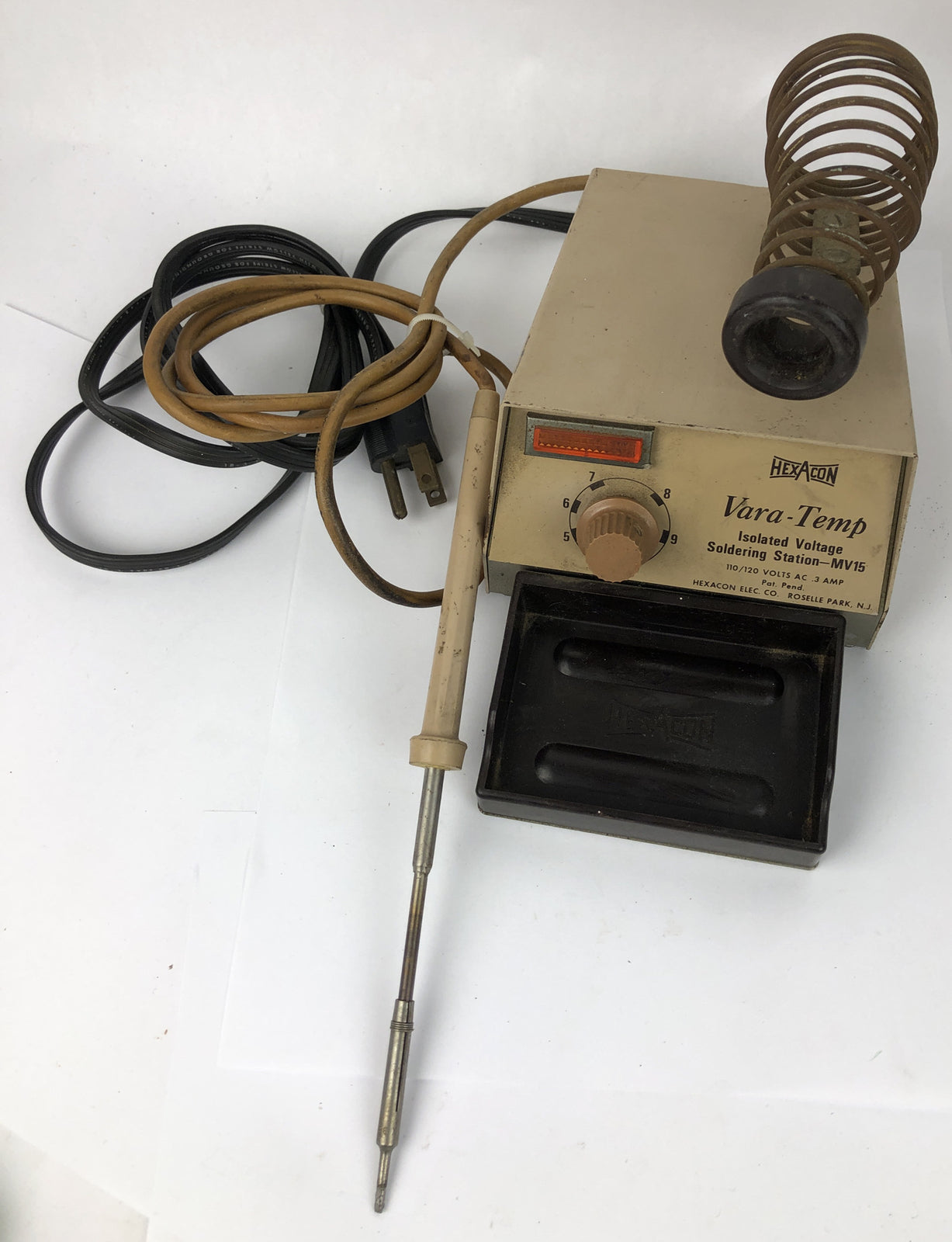 HEXACON MF-15 Isolated Voltage VARA-TEMP SOLDERING STATION 110-120 VOLTS .3 Amp