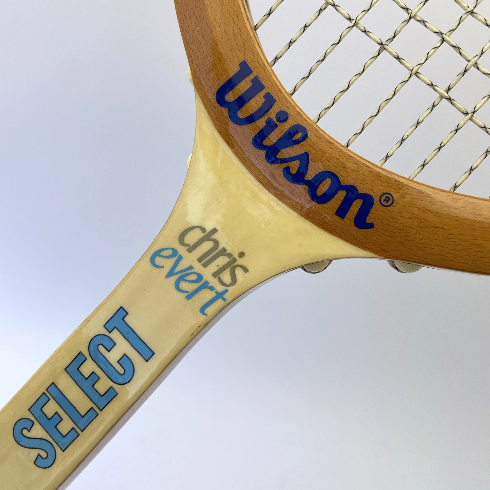 VINTAGE Wilson Chris Evert Select Tennis Racquet Wood  4 1/2" Grip - Near Mint