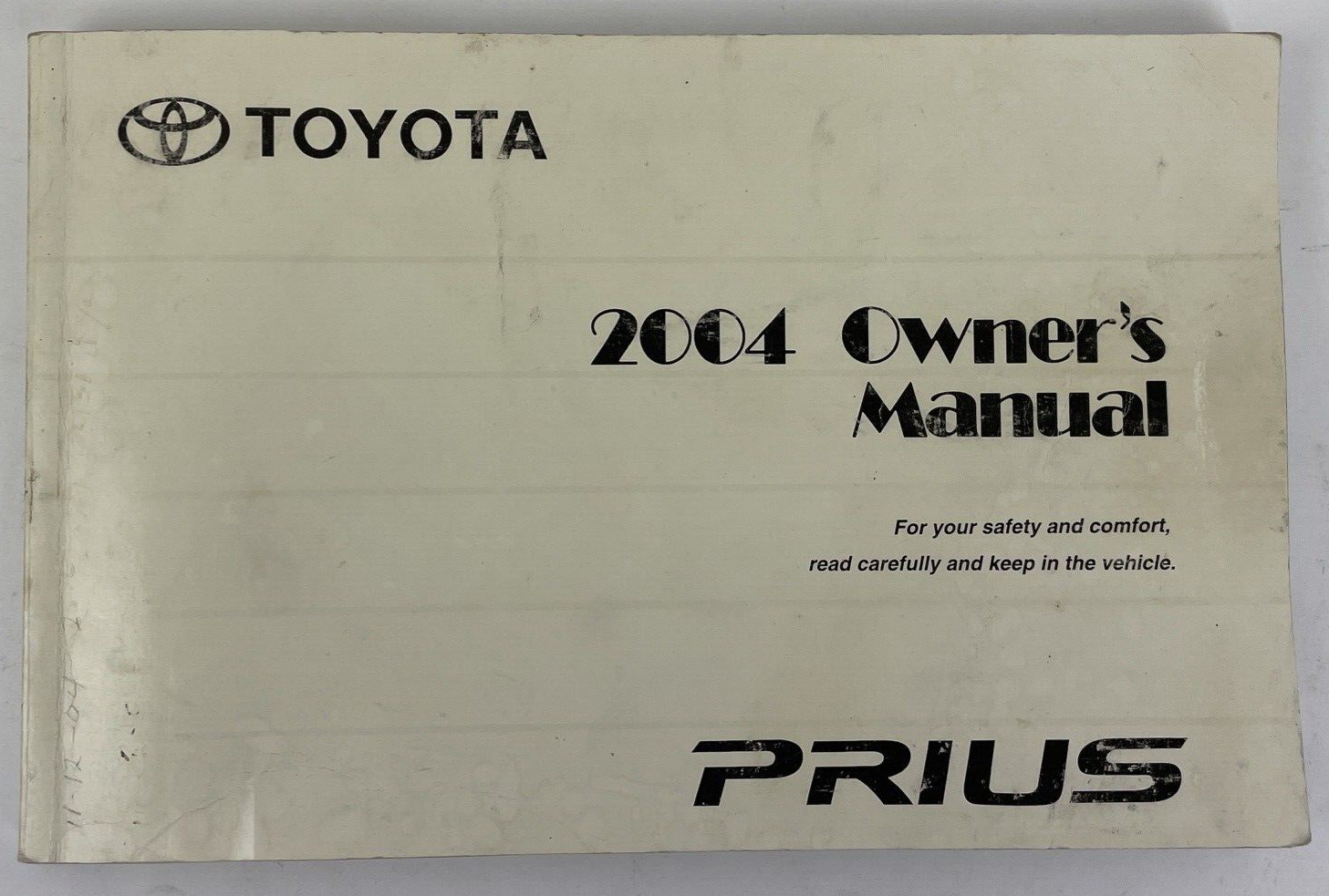 2004 Toyota Prius owner’s manual YY0N2 Japan edition hybrid vehicle instruction book factory guide