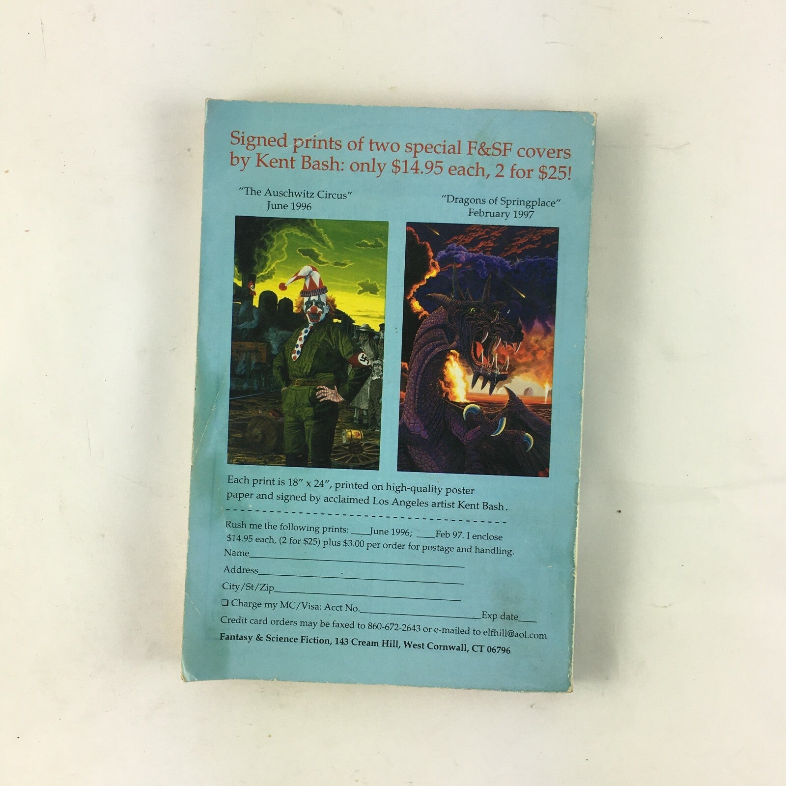 March Fantasy&Science Fiction Magazine Eternity and Afterward a new novella