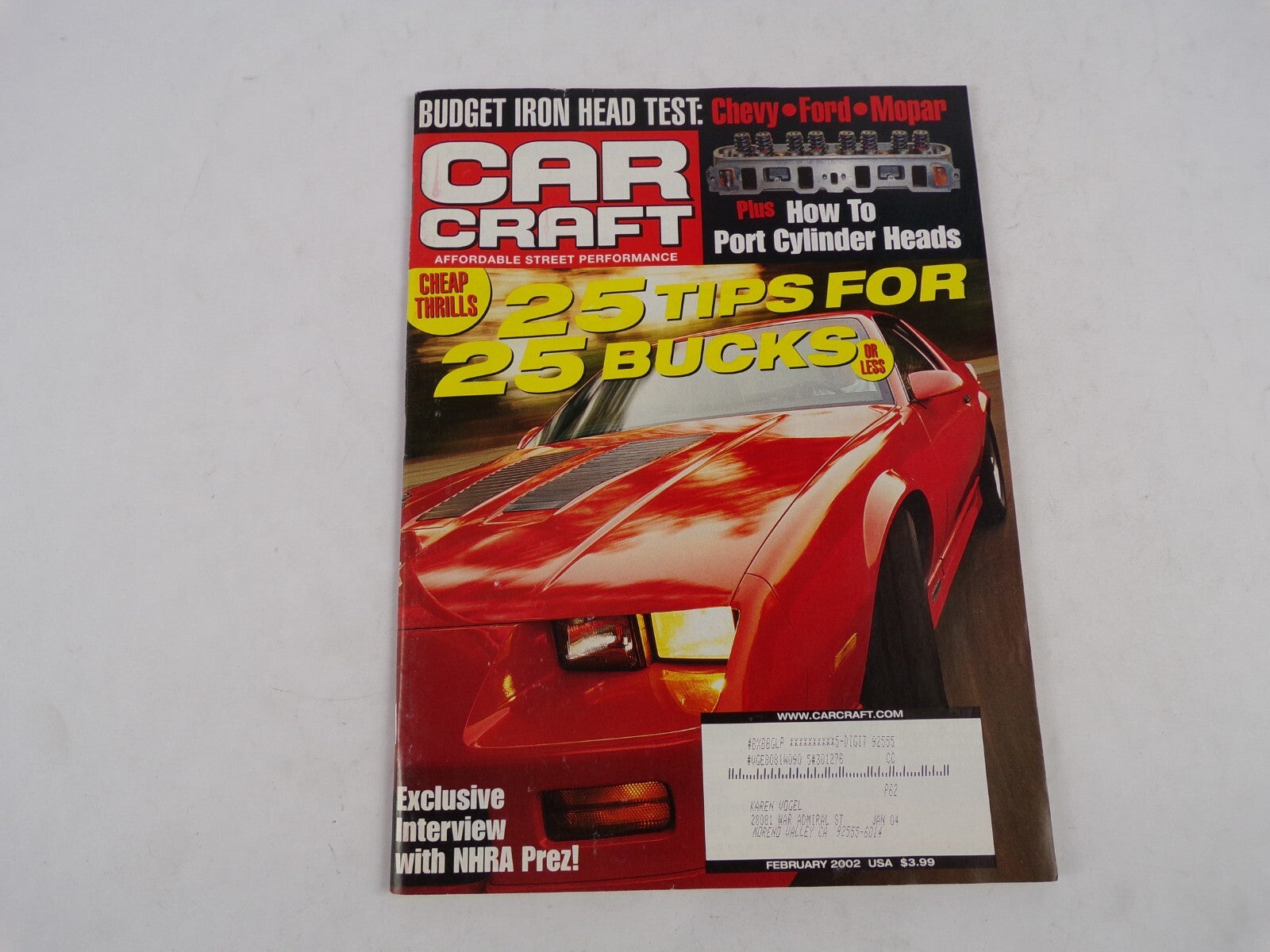 February 2002 Car Craft Cheap Thrills 25 Tips For 25 Bucks