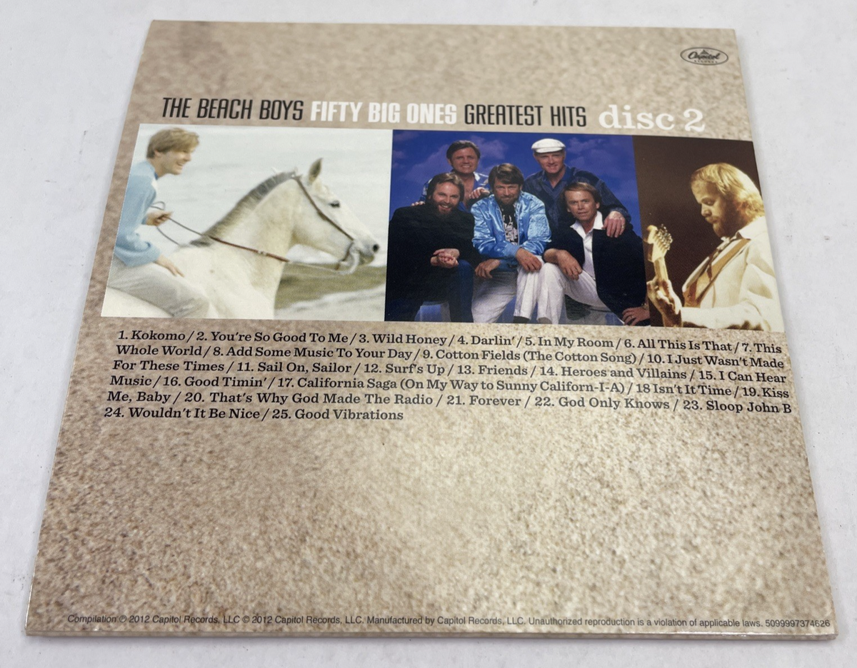 BEACH BOYS 50 Big Ones Greatest Hits 2 CD BOX 7 Postcards 24 page book 2012 NM