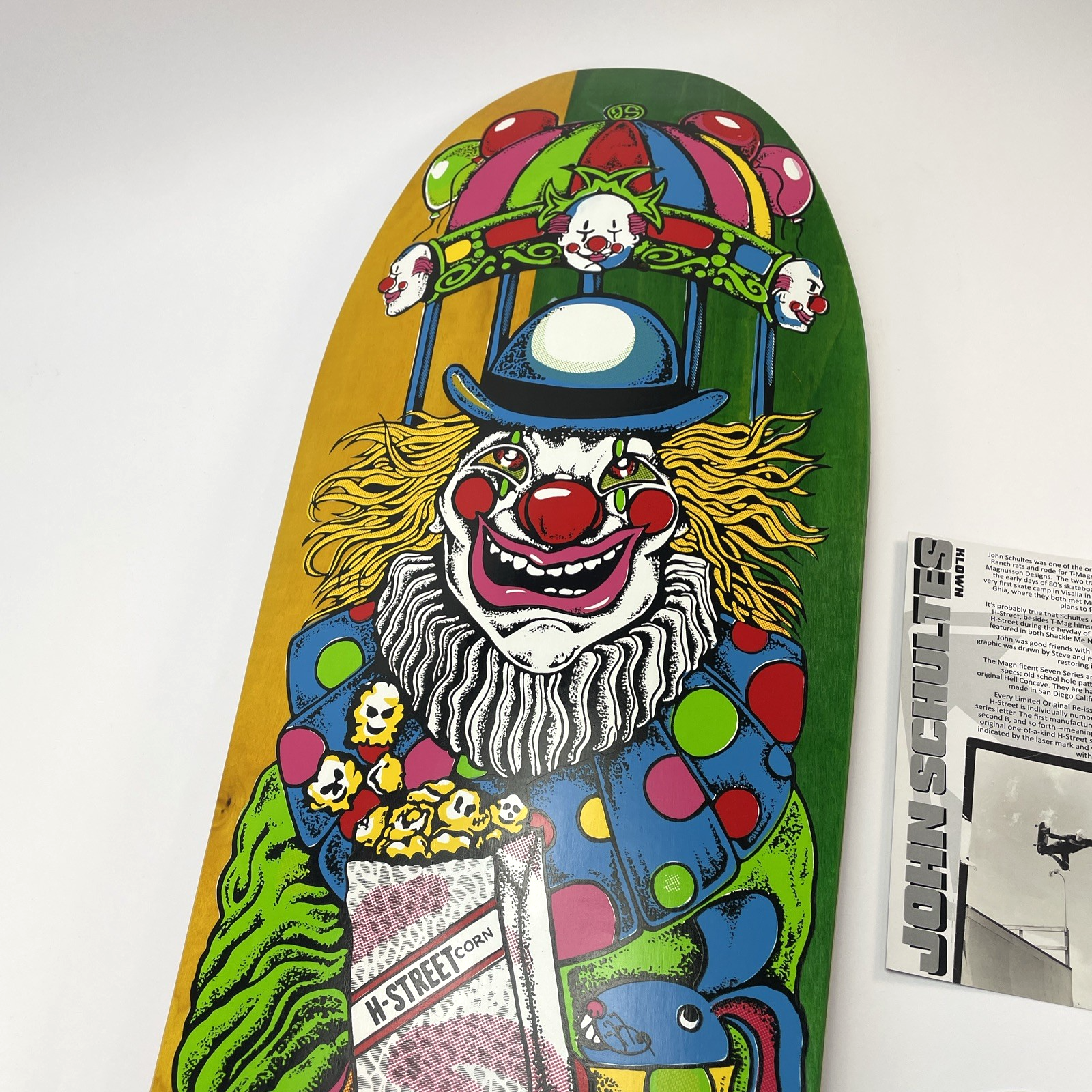 John Schultes A Series Clown H-Street Skateboard Deck Limited Edition #16 of 136