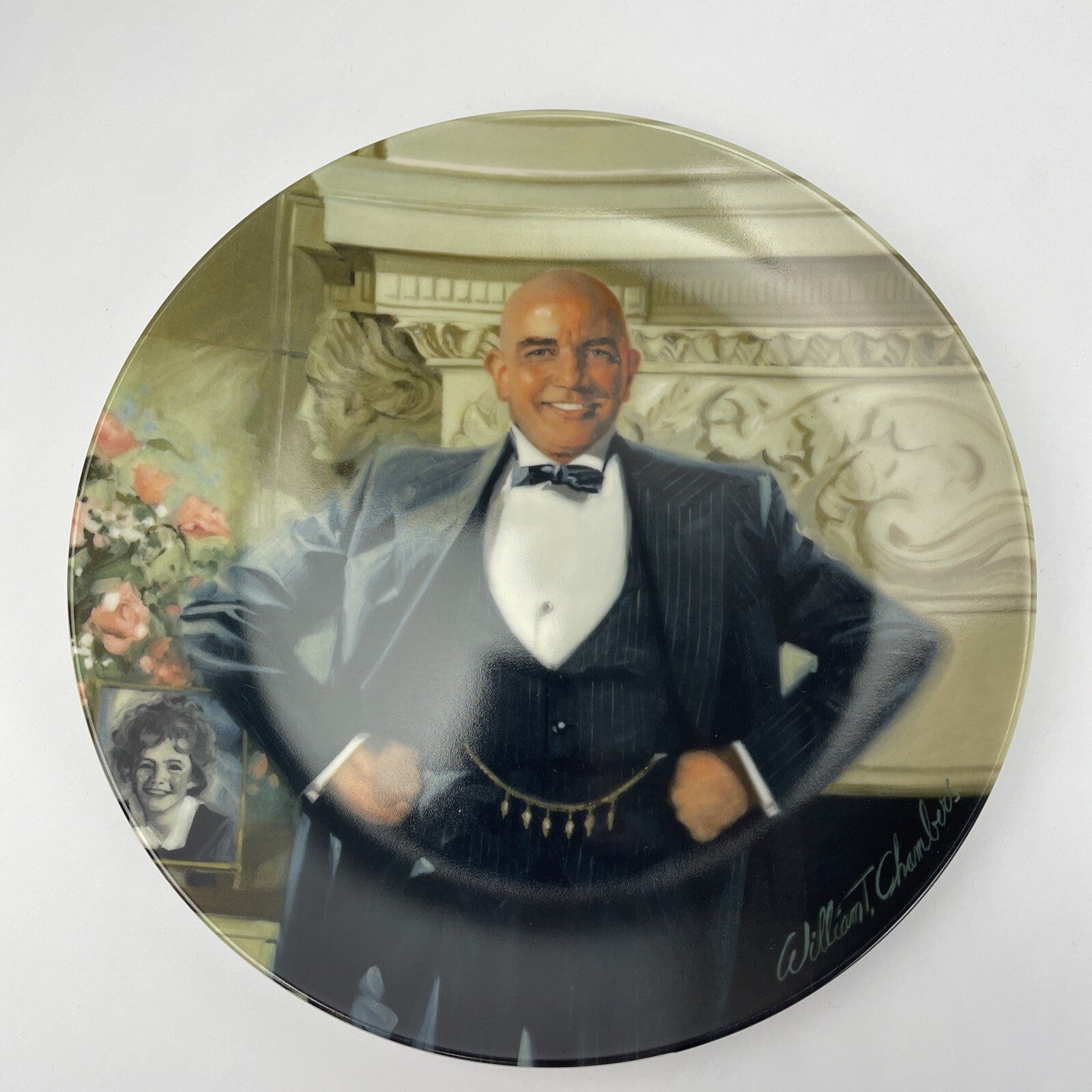 DADDY WARBUCKS Lil' Orphan Annie Collector's Plate Series 1982 Musical  # C 7947