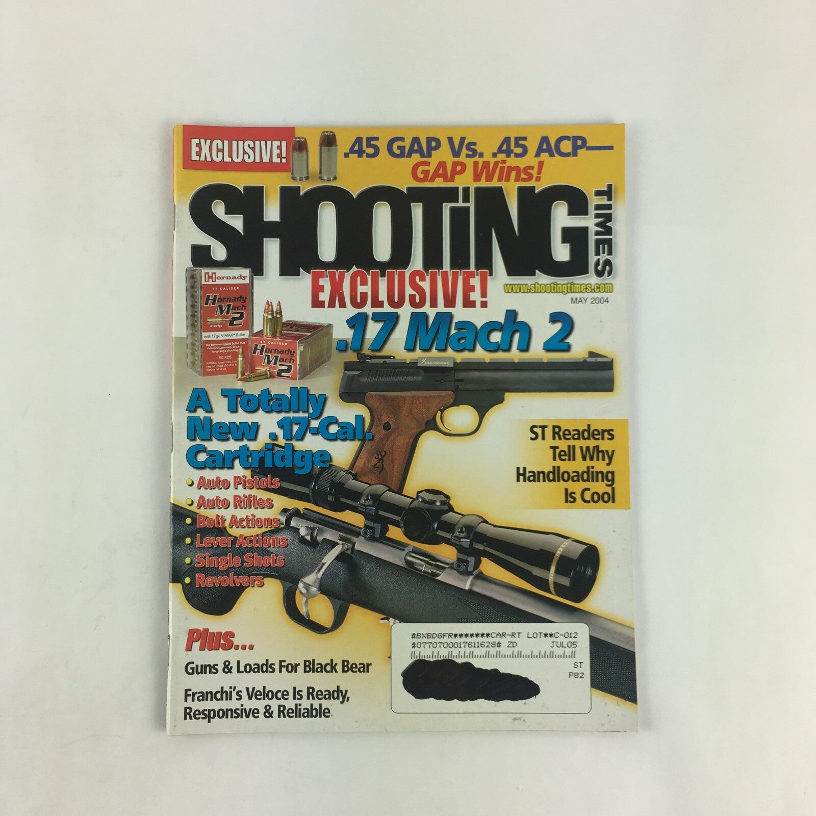 May 2004 Shooting Times Magazine .17 Mach 2 A Totally New .17-Cal. Cartridge