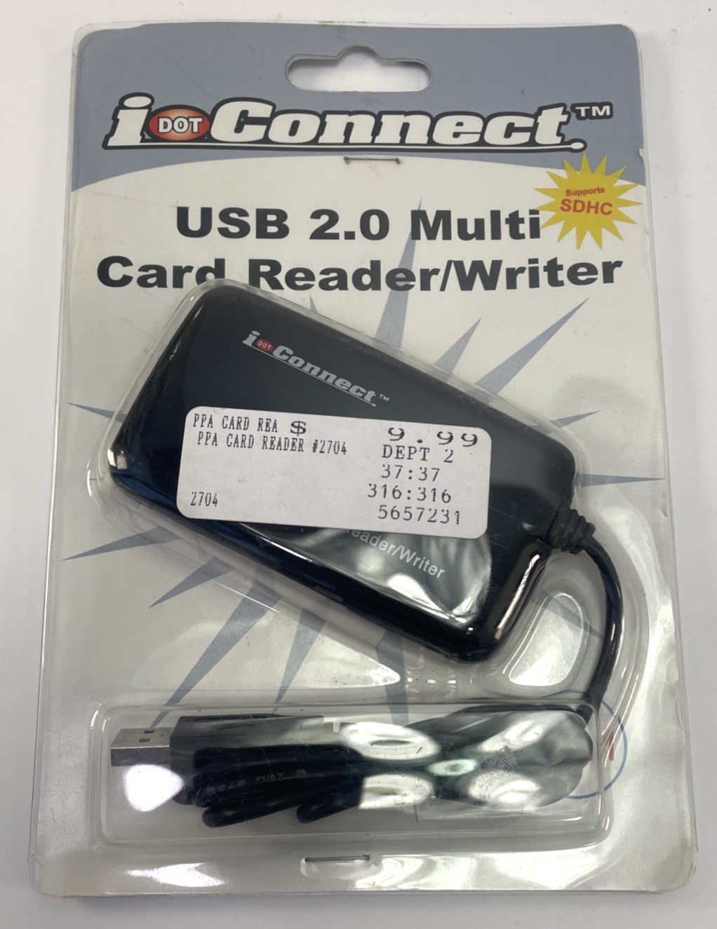i DOT Connect USB 2.0 External Multi-Card Reader & Writer 43-in-1 SDHC Supported