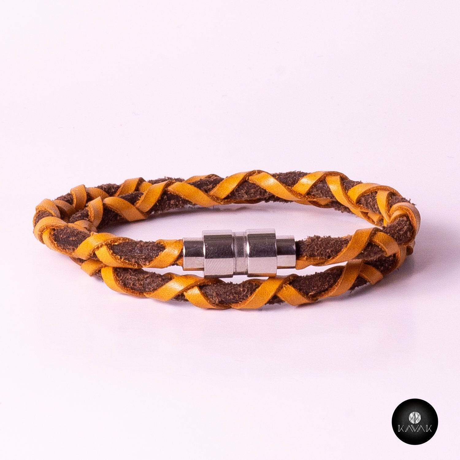 Kavak - Handmade Bright Yellow Cord Adjustable Women's Bracelet