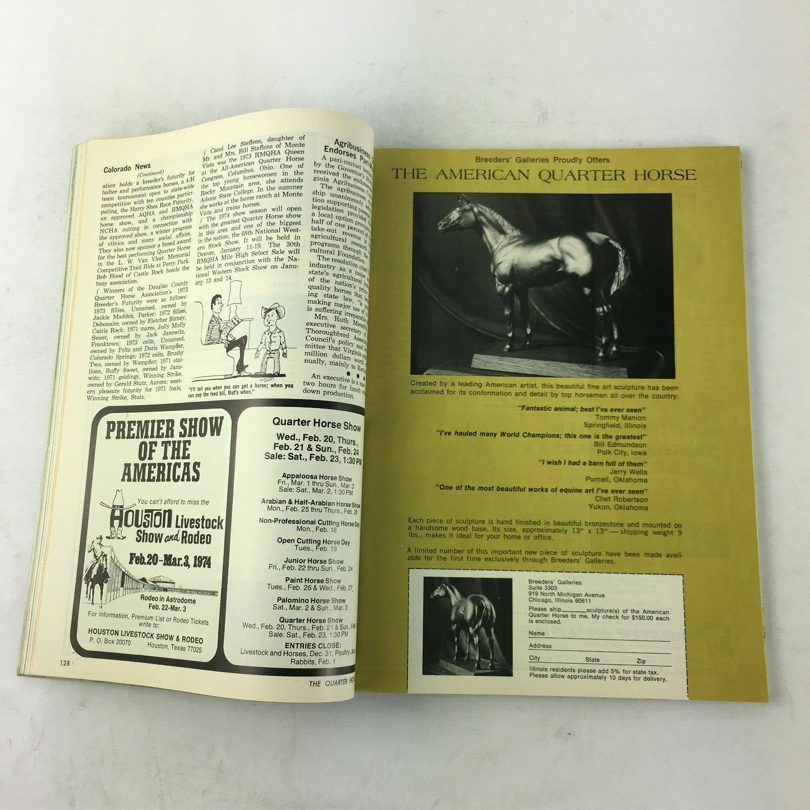 November 1973 The Quarter Horse Journal Magazine The American Quarter Horse