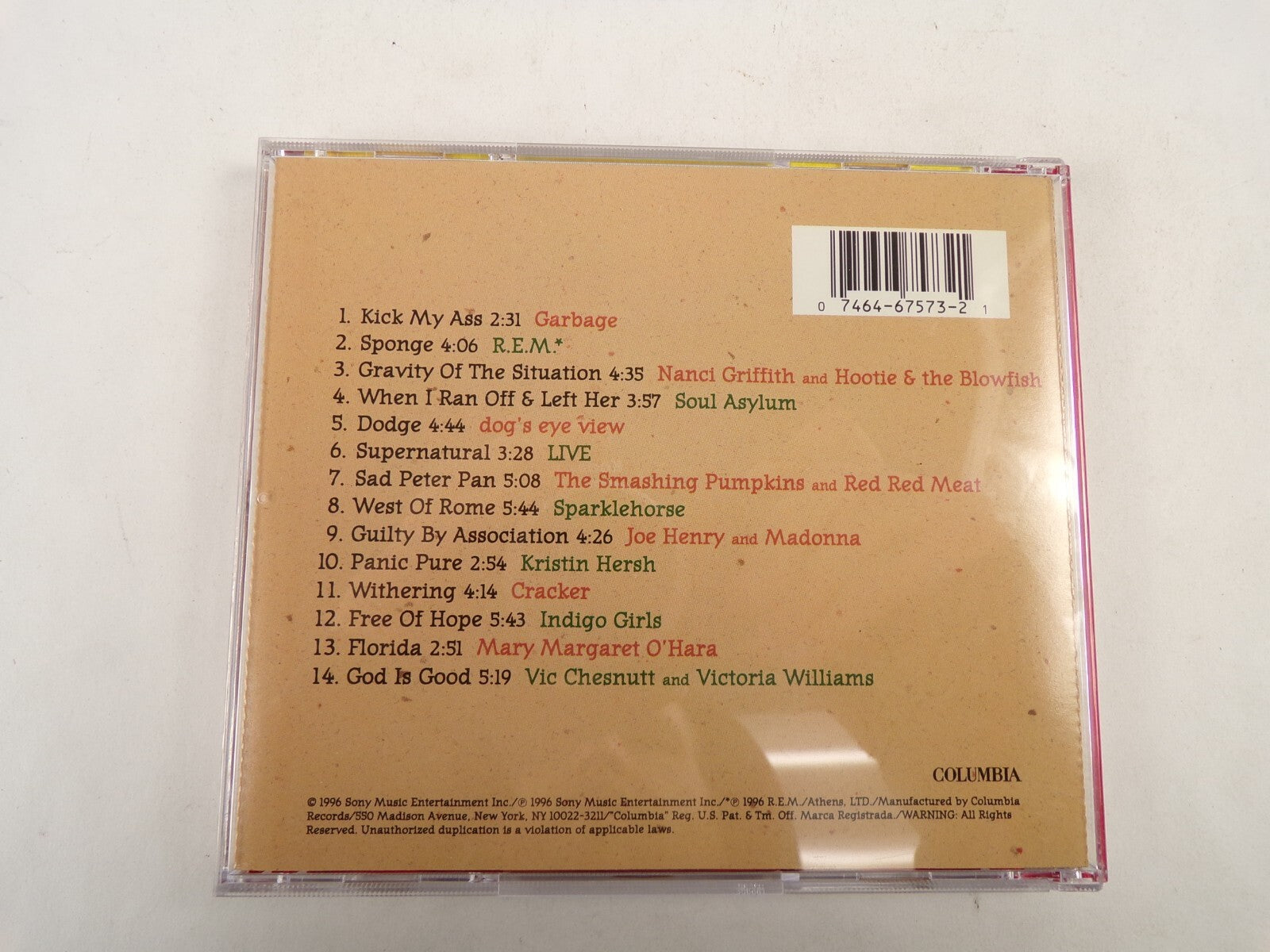 Sweet Relief 2 Gravity Of The Situation Kick My Ass Sponge West Of Rome CD#53