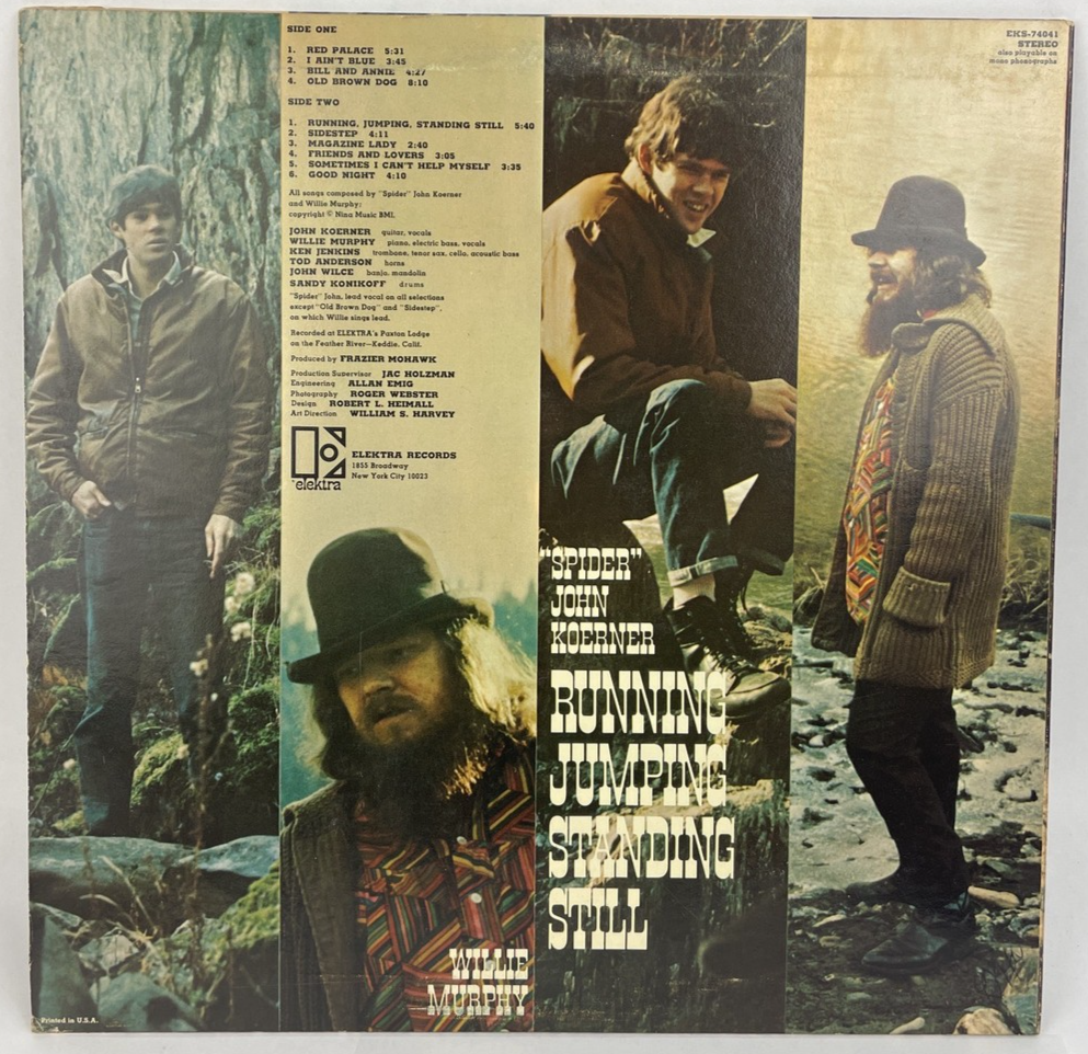 Spider John Koerner - Running Jumping Standing Stil ,LP Elektra EKS 74041 - MINT
