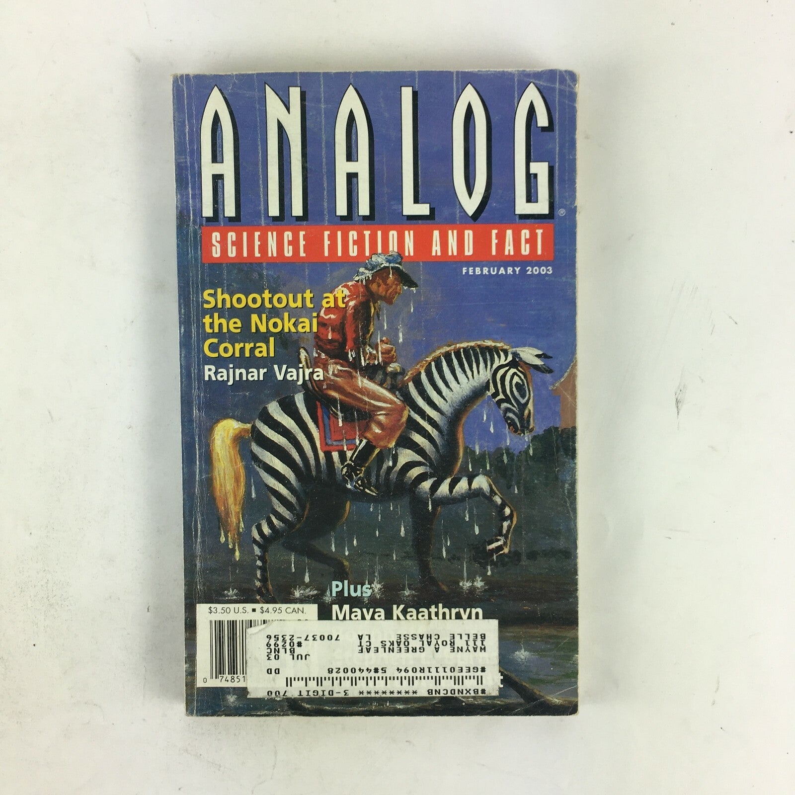 February 2003 Analog Science Fiction Fact Magazine Shootout at the Nokai Corral