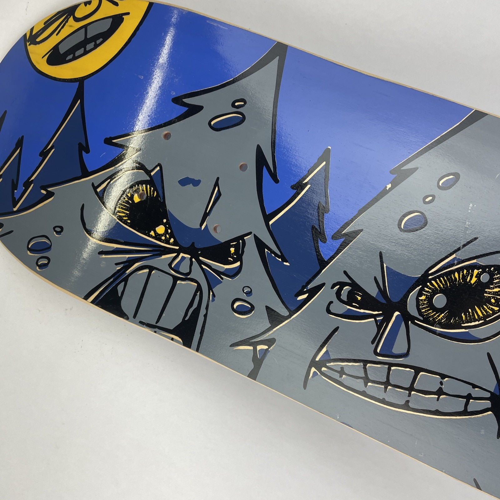 Woodchuck Wood Laminates Circa 1996 " Angry Trees " Skateboard Deck 8" x 31.5