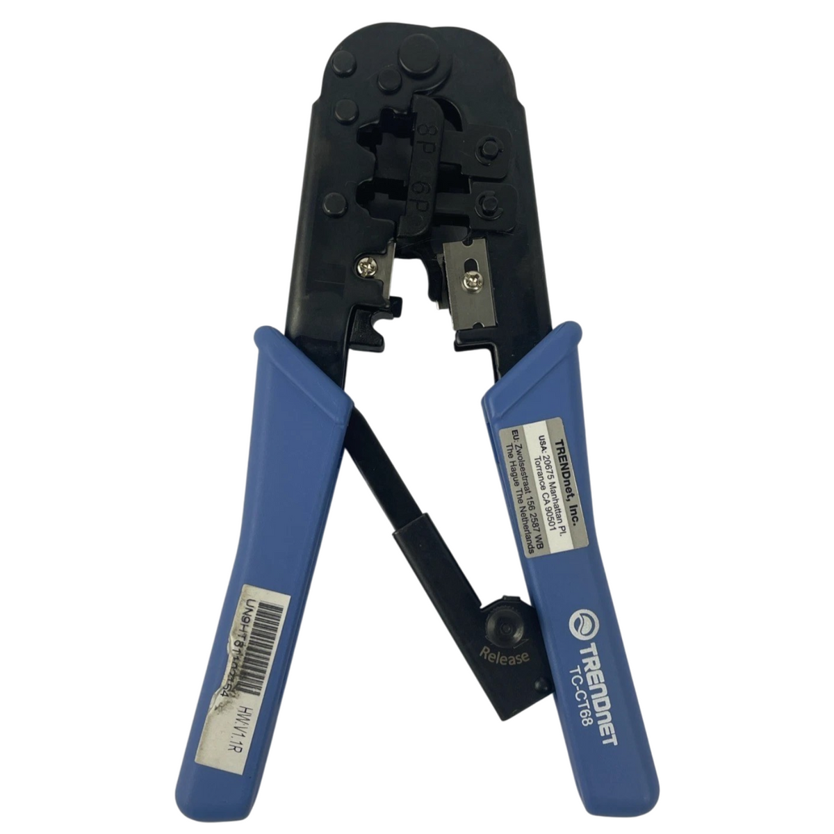 OEM Trendnet TC-CT68, RJ-11/RJ-45 Crimp Cut Strip Tool  Blue Handle