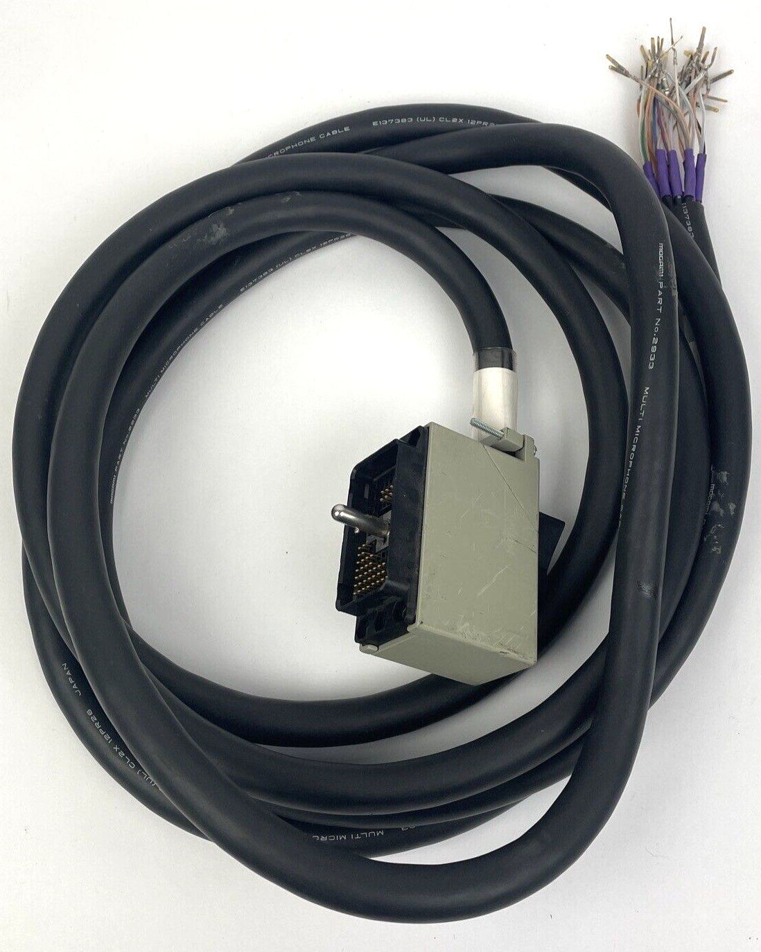 11ft Mogami 2933 24 Audio Multi Channel Snake ELCO EDAC 90 connector w/ 44-pins