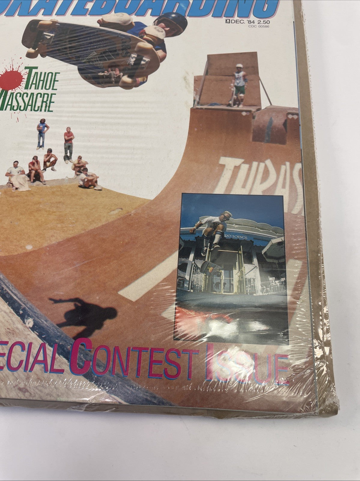 Transworld skateboarding Magazine December 1984 Billy Ruff Cover Tahoe Massacre