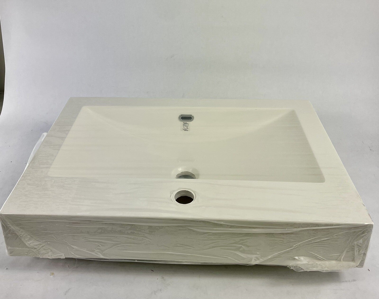 Neptune 24.75 x 17 inch white drop-in bathroom basin sink lavatory
