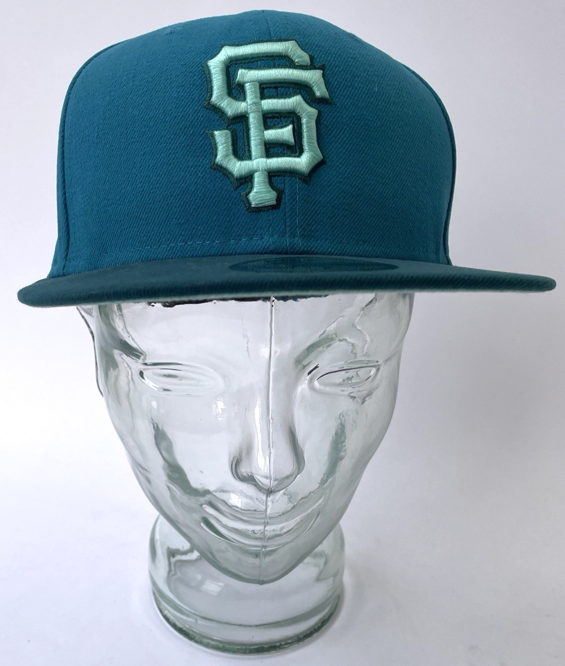 NEW ERA 59FIFTY SAN FRANCISCO GIANTS FITTED HAT SIZE 7 Turquoise Aqua Blue NWOT