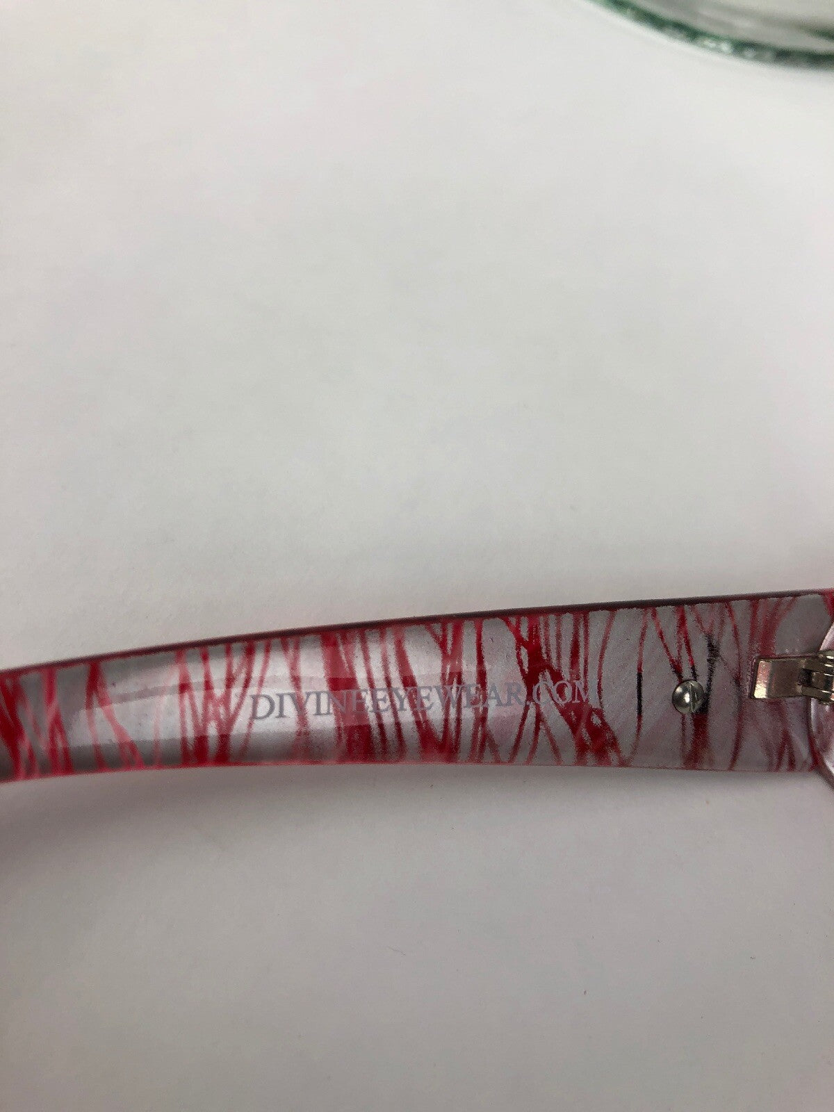 Rare DEVINE Eyewear Collection Red Silver Vintage Style Frames Sunglasses - DSO